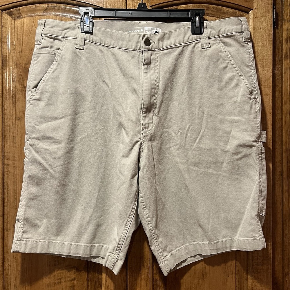 Carhartt| Rugged Khakis Relaxed Fit Canvas Utility Work Shorts SZ 42 10" Inseam‎